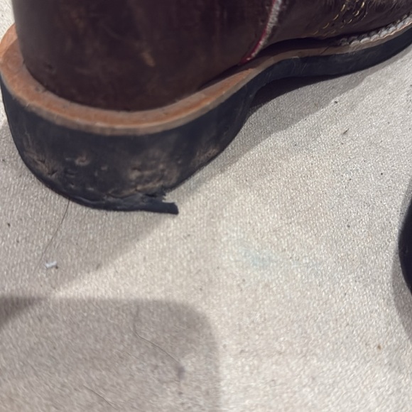 Ariat kids Brown and Pink Western Boots - Picture 4 of 6